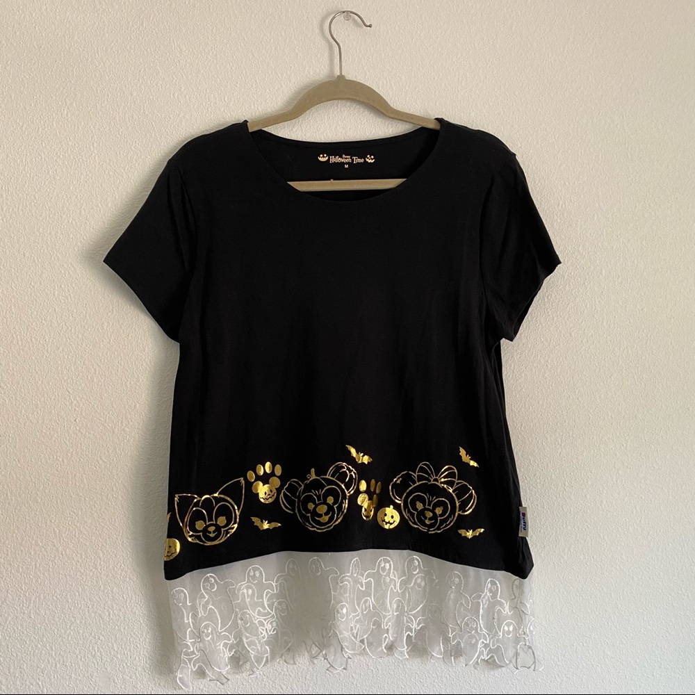 Duffy & Friends Halloween Top with ghost trim
